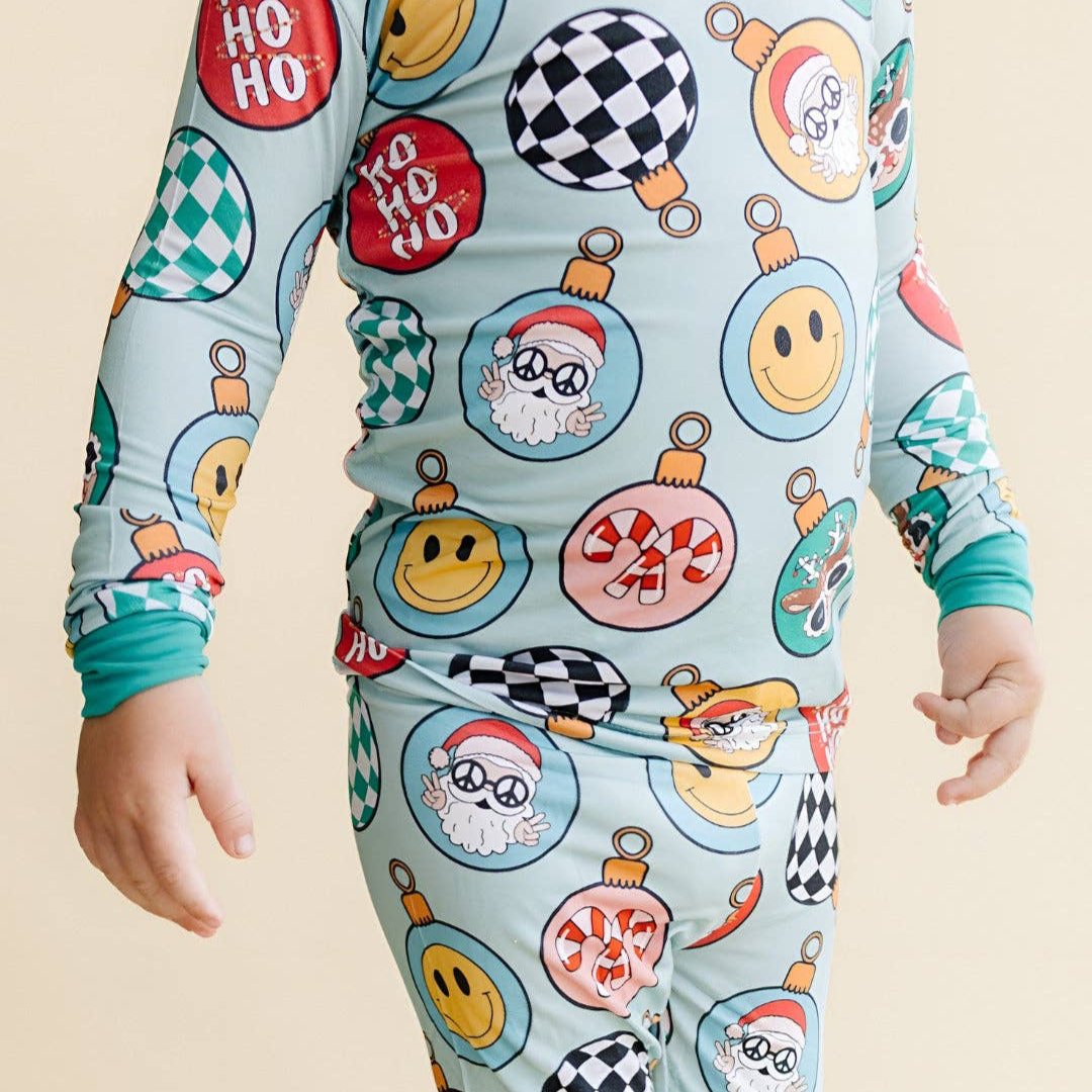 Tweedelige pyjamaset van bamboe voor Kerstmis